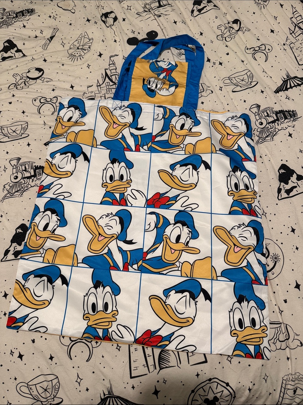 Disney Donald Duck Blue, White & Yellow TOTE